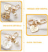 jojofuny Key Chain for Women Ladies 4 Pcs Pearl Shell Shape Key Ring Lovely Keychains for Girls Dree up Accessories...