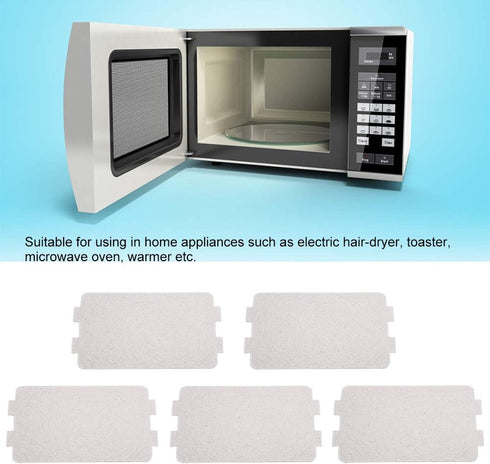 Zerodis 5PCS Microwave Oven Waveguide Cover Mica Plate Sheet 116x64 mm Microwave Replacement Repai Accessory for Home Kitchen Appliances...