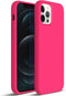 ZUSLAB Nano Silicone Case Compatible with Apple iphone12 Pro Max, Liquid Silicone Rubber Shockproof Bumper Soft Full Protection Cover - Neon Pink...