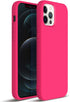 ZUSLAB Nano Silicone Case Compatible with Apple iphone12 Pro Max, Liquid Silicone Rubber Shockproof Bumper Soft Full Protection Cover - Neon Pink...