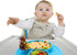 Baby Divided Plate Silicone- Portable Non Slip Child Feeding Plate with Suction Cup for Children Babies and Kids BPA Free Baby Dinner Plate Microw...