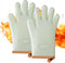 Silicone Oven Mitts and Pot Holders Heat Resistant Kitchen Green Oven Mits Mittens Set Ove Oven Gloves Original with Fingers for Grill BBQ Baking ...