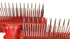 Dog Rake Hair Removal Brush Comb - Long Hair Dog Bottom Rake, Large Dog Long Hair - Hair Removal Brush, Dense Double Row Stainless Steel Pin - Red...