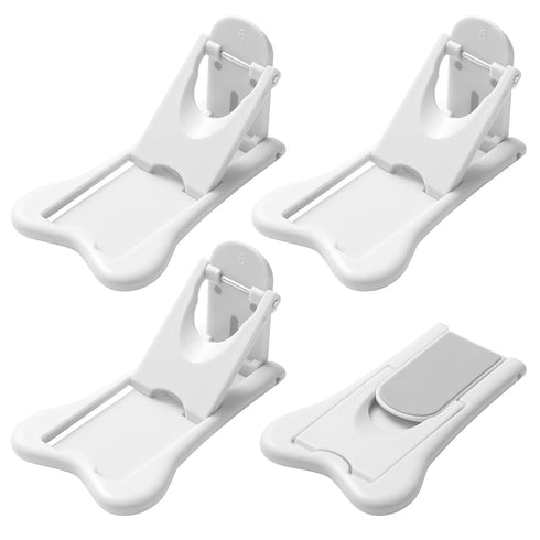 Inaya Sliding Door Lock for Child Safety (4-Pack) - Child Proof Locks for Sliding Glass Doors, Windows, Closets & Cabinets. Safety Locks for All Y...