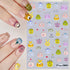 6 Sheets Nail Art Sticker Decals 5D Embossed Nail Art Supplies Self-Adhesive Nail Art Decoration Cartoon Monsters Black Cats Panda Design Manicure...