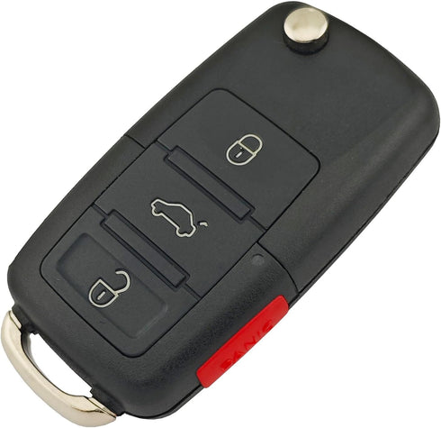 Flip Replacement Keyless Entry Key Fob Cover fit for VW Jetta Passat Keyless Entry Key Fob Case Shell...