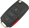 Flip Replacement Keyless Entry Key Fob Cover fit for VW Jetta Passat Keyless Entry Key Fob Case Shell...