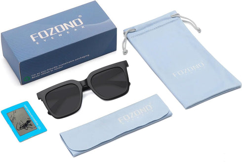 Large Square Sunglasses Trendy Polarized Sunglasses for Women Men Classic Retro Style UV400 Protection...
