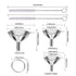 Metal Stainless Steel Funnel, Large Medium Small Funnel Set of 3, Food Grade Mini Funnels for Kitchen Use Filling Bottles Flask Cooking, 2 Brushes...