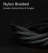 COSOOS 4 Short USB Type C Cables (9in/23cm) Nylon Braided Fast Charge & Sync USB C to USB 3.0 Cables for Samsung Galaxy S21 20 S10 S9 S8 Note 10,9...