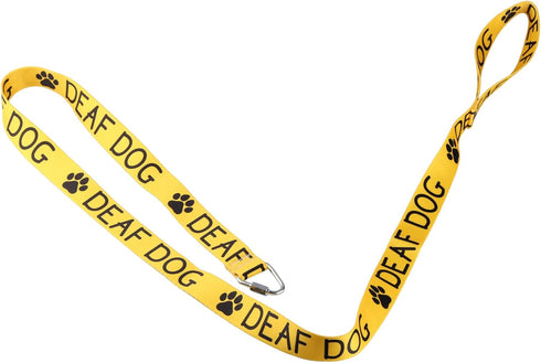 Hearing Impairment Dog Leash Deaf Dog Dog Leash Walking Training Dog Leashes Dog Owner Pet Lover Gift (Deaf Dog-YE)...