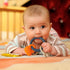 Silicone Teething Ring Toy, Halloween Baby Teether Toys with Rattles Pumpkin and Ghost, Sensory Chew Toys for Babies 3-6-12 Months to Soothe Sore ...