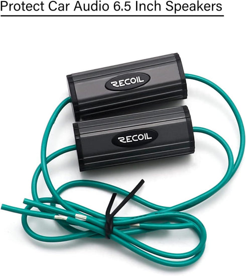 RECOIL BB-65 Bass Blocks Designed to Protect Car Audio 6.5 Inch Speakers, Eliminate Frequencies 0-600Hz at 4Ohms, Pair...