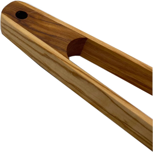 Wooden Toast Tongs Wooden Toaster Kitchen Tongs Fruit Clip for Toast Fruits Bread Pickles(Olive wood) 12 IN*0.78IN...