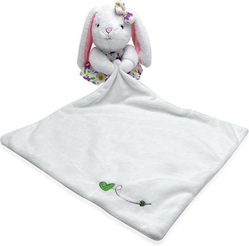Bunny Lovies for Babies | Soft Security Blanket for Baby Girls - Cute Stuffed Pet Toys for Cats, Kitten, Puppy, Ideal Birthday Baby Girl Gifts, Cu...