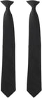 2 Pieces Men's Clip on Ties Black Ties for Men 20 Inches Pre Tied Neckties for Business Banquets, Parties, Weddings, School Uniforms...