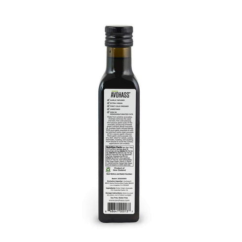 Avohass New Zealand Garlic Extra Virgin Avocado Oil 8.5 fl oz Bottle...