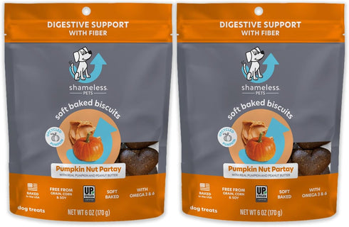 Shameless Pets Pumpkin Nut Par-Tay Soft-Baked Biscuit, 6 OZ...