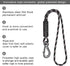 BeneLabel Tree Swing Rope, 60 inch, Hammock Tree Swing Hanging Strap, Heavy Duty Hook, for Indoor Outdoor Swing Hammock Playground Set Accessories...
