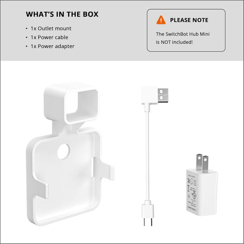 Holicfun Wall Outlet Mount for SwitchBot Hub Mini Smart Remote......