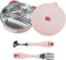 Stainless Steel Baby Feeding Bowl, Toddler Suction Plate with Lid Spoon and Fork, Perfect for Children (Pink)...
