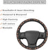 Mushroom Snail Butterfly Steering Wheel Covers Anti-Slip Elasticity Car Accessories Steering Wheel Protector Universal 15 Inch for Cars SUV Vehicl...