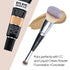 ENERGY Makeup Brushes Dual Sided Airbrush Foundation Brush Concealer Brush Luxe Synthetic Hair Perfect for Liquid Cream Powder Blending Buffing Co...
