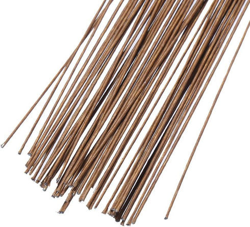 Floral Wire Stems, 18 Gauge Flower Stem Wire 16 inch Paper Wrapped Wire for Flower Arrangements DIY, Bouquent Stem Wrapping and Crafts (Brown)...