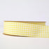 NOYI TRAXD Gingham Ribbon 25 Yard Each Roll 100% Polyester Woven Edge (1-Inch, Yellow)...
