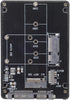 Cablecc Combo M.2 NGFF B-Key & mSATA SSD to SATA 3.0 Adapter Converter Case Enclosure with Switch...