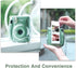 CAIYOULE Protective Camera Case for Fujifilm Instax Mini 11 Film Camera Clear Case with Upgraded Film Pocket Pouch for Storing Photos and Adjustab...