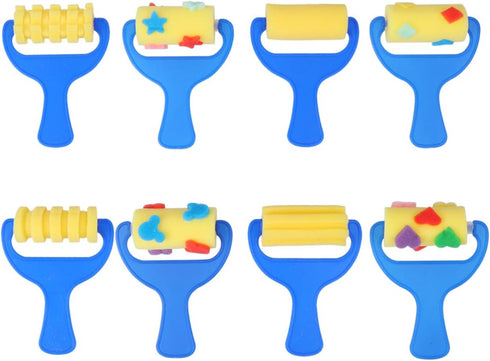 STOBOK Drawing Sponge Roller Brush Kids Paint Graffiti DIY Tool Sponge Brush,8 Pieces...