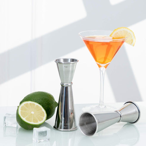 Briout Jigger for Bartending, Double Cocktail Jigger Japanese Premium 304 Stainless Steel Jigger 2 OZ 1 OZ with Measurements Inside...