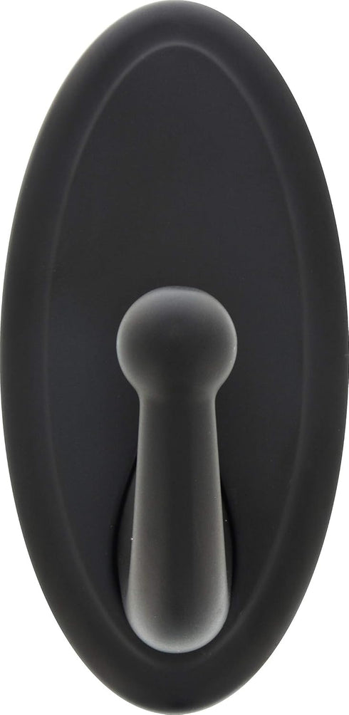 HIGH & MIGHTY 515820 Decorative Metal Hook, Easy Tool-Free Dry Wall Installation, Oval, Holds up to 25lb, Bronze...