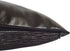 Imitation Leather 12"x20" Inch Black Bolster Pillow Case/Cushion Cover Hand-Crafted Stitch Trendy Modern Style Decorative/Throw Lumbar for Home, O...