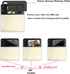 3 Pack Privacy Matte Screen Protector Compatible with Samsung Galaxy Z Flip 4 5G 2022,Anti-Peep 1PCS Outside Screen Protector+1PCS Inside Screen P...