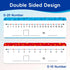 30 Pack Dry Erase Number Line Whiteboard Card 4”x12” Double Sided Dry Erase Board 0-10 on One Side 0-20 on Other Side, Home Teacher Classroom Must...