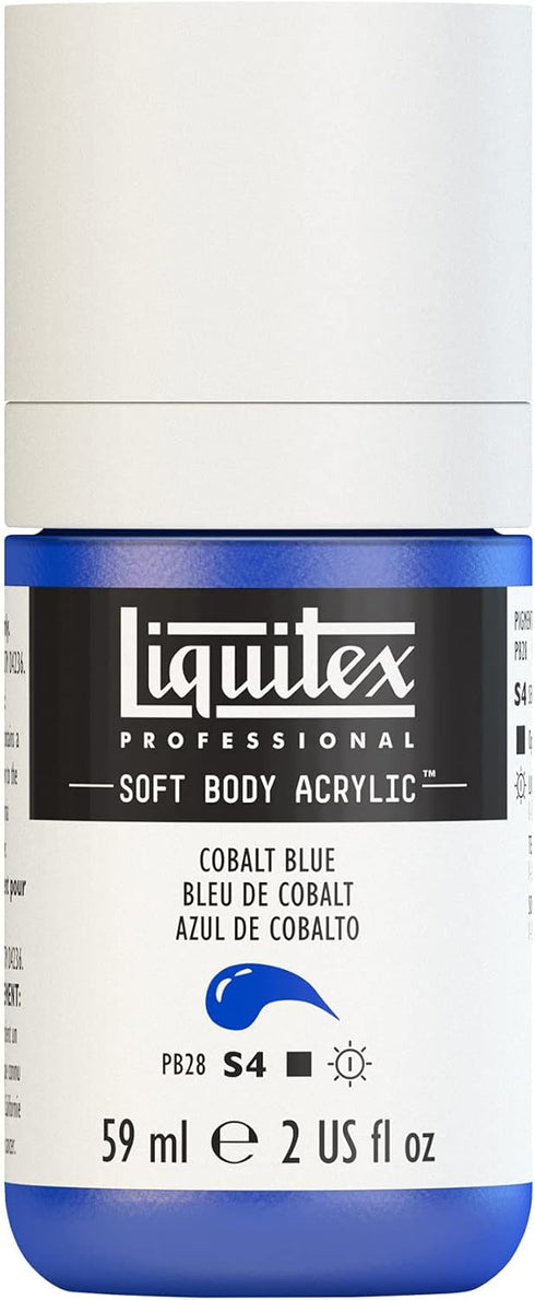 Liquitex Professional Soft Body Acrylic Paint, 59ml (2-oz) Bottle, Cobalt Blue...