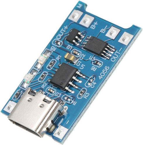 10pcs JacobsParts TP4056 5V 1A USB Type-C 18650 Lithium Battery Charging and Protection Board...