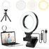 Ring Light for Laptop/Computer,Zoom Call, 4'' Small Video Conference Lighting with Webcam Style Mount and Tripod,3 Light Modes&10 Brightness Level...