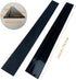Silicone Stove Counter Gap Cover, Heat Resistant Kitchen Stove Counter Silicone Gap Filler Cover Seals Spills Between Counter Stovetop Oven Washer Dryer, 2 Pack (21 inch, Black)