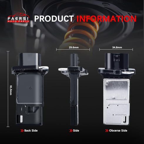 FAERSI Mass Air Flow Sensor Meter MAF 22680-7S000 AF10141 for 2003-2014 Altima & 2004-14 Maxima & 07-12 Sentra & 05-15 Xterra & 2003-2014 Murano |...