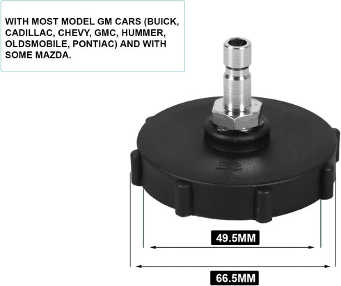 49.5mm Master Cylinder Adapter Set, Use for Buick, Cadillac, Chevy, Gmc, Hummer, Oldsmobile, Pontiac and Mazda, Use with 4L Brake Fluid Bleeder...