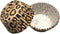 Standard Leopard Animal Print Cupcake Liners Liner Wrappers Leopard Baking Cups Wild One Toppers Wrappers Decorations Decor Papers 100 Count (Leop...