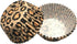 Standard Leopard Animal Print Cupcake Liners Liner Wrappers Leopard Baking Cups Wild One Toppers Wrappers Decorations Decor Papers 100 Count (Leop...