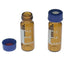 2ml HPLC Vials, Lab Autosampler Vials, Amber Vial with Writing Area and Graduations, Screw Cap, Red PTFE and White Silicone Septa, 100 Pcs/PACK...