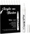 White Markers Pen, 8 Pack White Paint Pens, Fine Tip, Acrylic White Permanent Markers for Black Paper, Sketching, Drawing, Wood, Rock, Tyres, Plas...