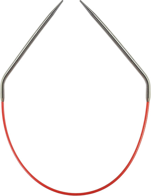 ChiaoGoo Red Circular 12 inch (30cm) Stainless Steel Knitting Needle Size US 5 (3.75mm) 6012-5...