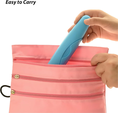 4 Packs Toothbrush Travel Case, Portable Travel Toothbrush Holder with Large Toiletry Bag for Travel, Business Trip, Camping, Home...