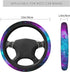 Galaxy Car Steering Wheel Cover 15 Inch for Women Men Purple Anti-Slip Sweat Absorption Universal...